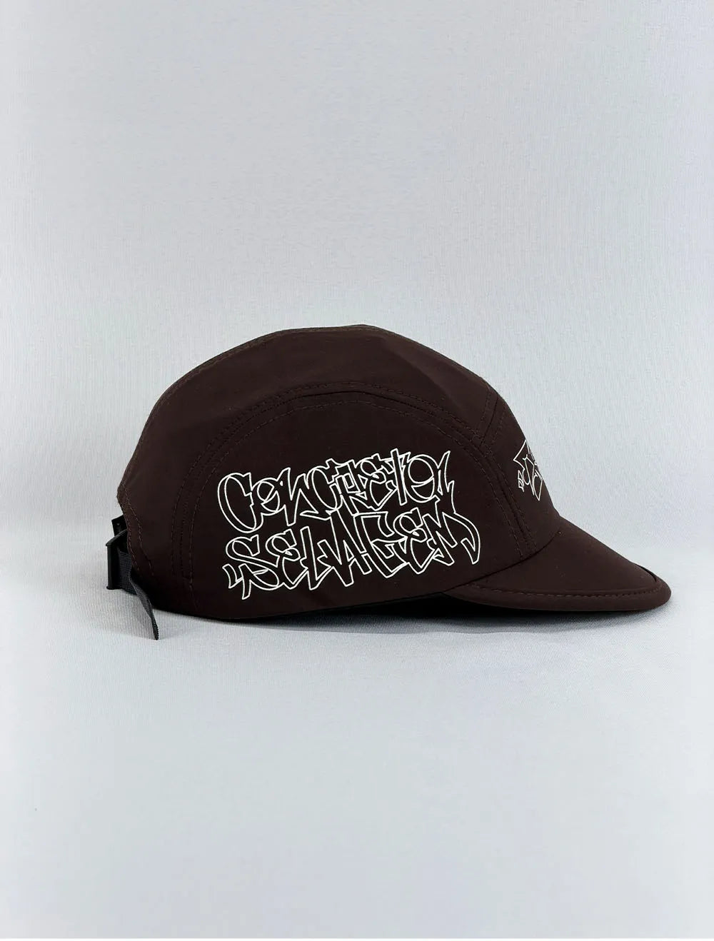 Boné 5 Five Panel Aba Curta Trip Side New Street CS - Marrom - Aba Flexível
