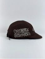 Boné 5 Five Panel Aba Curta Trip Side New Street CS - Marrom - Aba Flexível