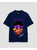 Camiseta Oversized Streetwear Kobe Mamba - Azul Marinho