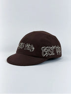 Boné 5 Five Panel Aba Curta Trip Side New Street CS - Marrom - Aba Flexível