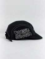 Boné 5 Five Panel Aba Curta Trip Side New Street CS - Preta - Aba Flexível