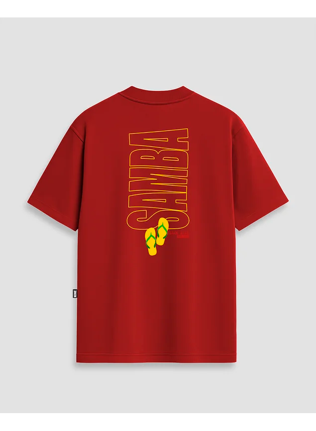 Camiseta Black Nine - Samba Cartola Vermelha