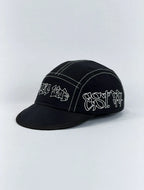 Boné 5 Five Panel Aba Curta Trip Side New Street CS - Preta - Aba Flexível