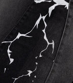 Calça Jeans Baggy Trip Side - Raios nas bordada