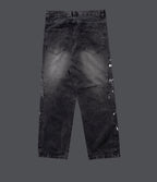 Calça Jeans Baggy Trip Side - Raios nas bordada
