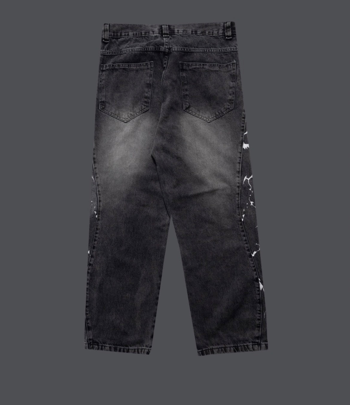 Calça Jeans Baggy Trip Side - Raios nas bordada