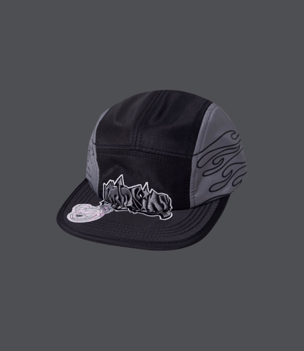 BONE TRIP SIDE PRETO CINZA BORDADO