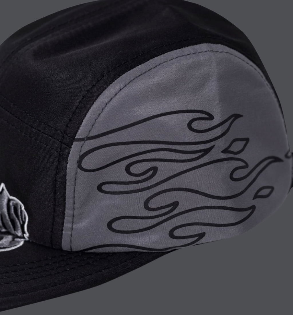 BONE TRIP SIDE PRETO CINZA BORDADO