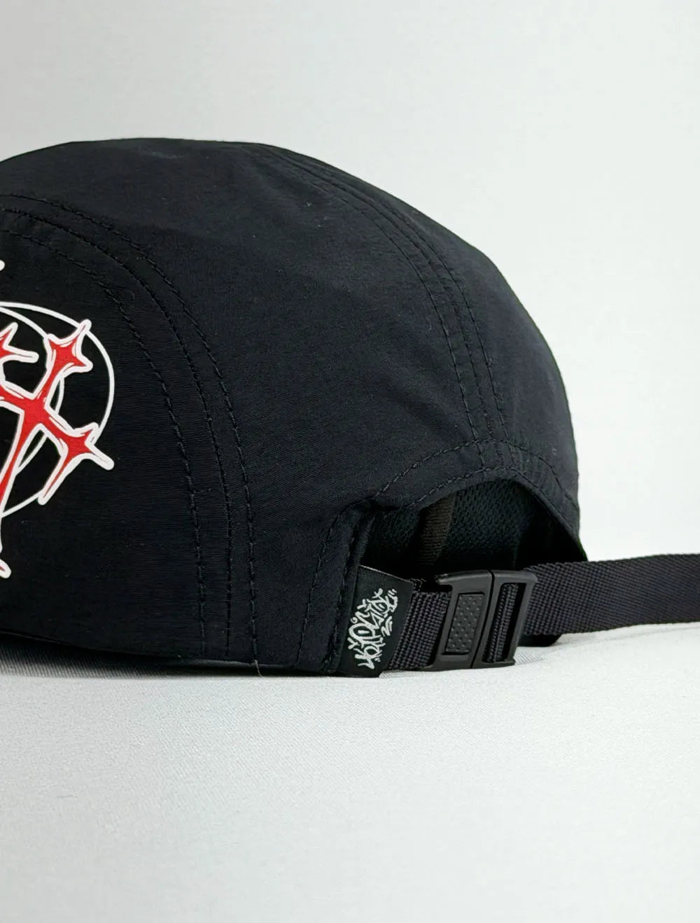 Boné 5 Five Panel Aba Curta Trip Side Multi Cruz Lateral - Preta - Aba Flexível
