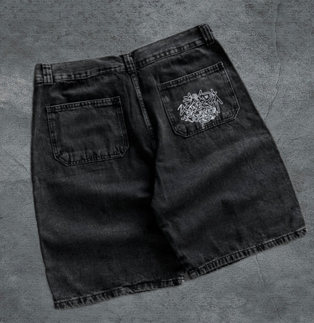 Bermuda Jorts Baggy Trip Side Recorte Symbols - Estonada