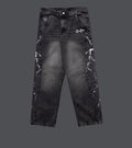 Calça Jeans Baggy Trip Side - Raios nas bordada