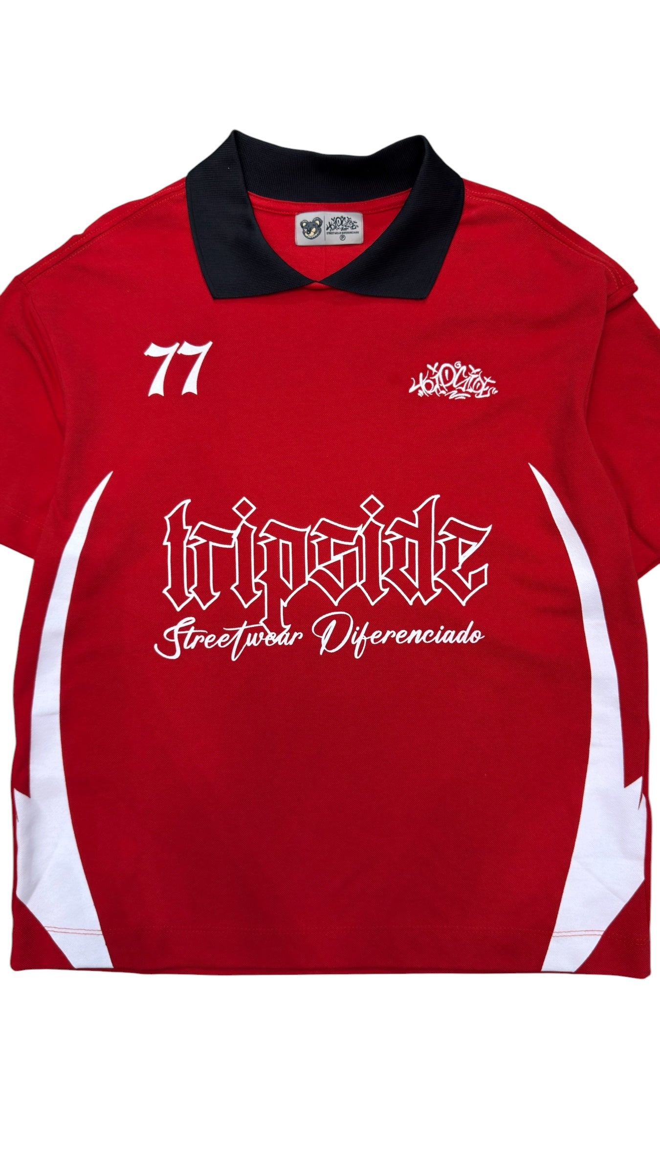 Camiseta Trip Side Polo “77”- Vermelha