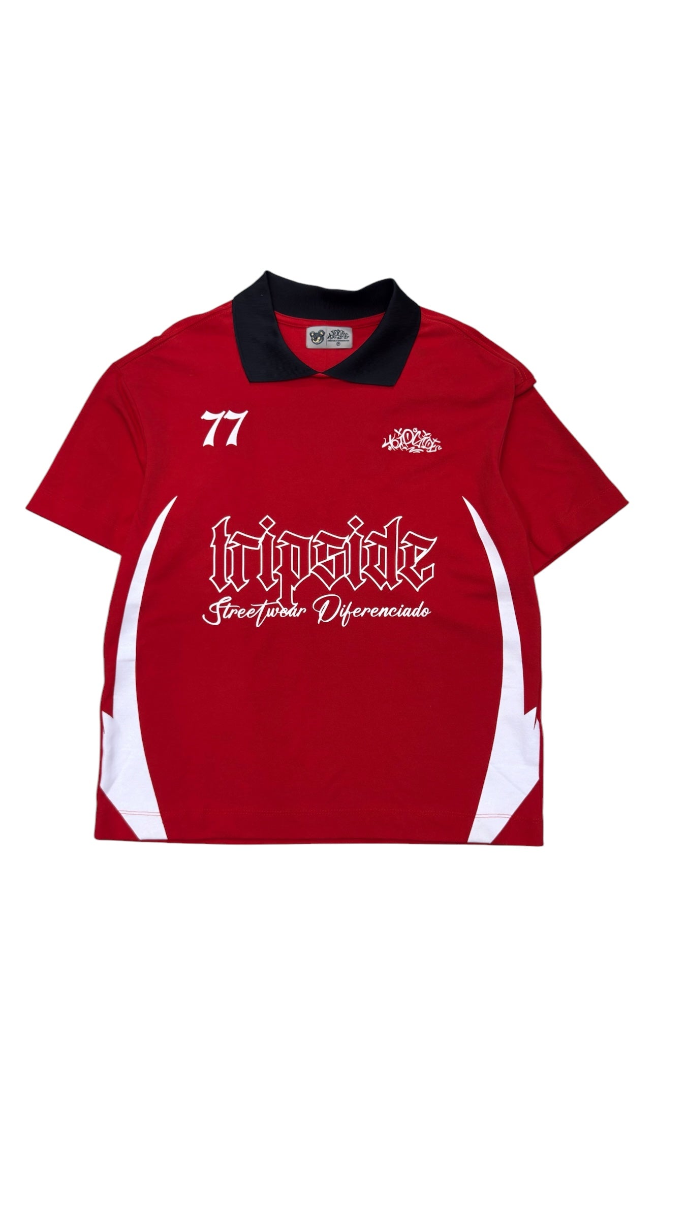 Camiseta Trip Side Polo “77”- Vermelha