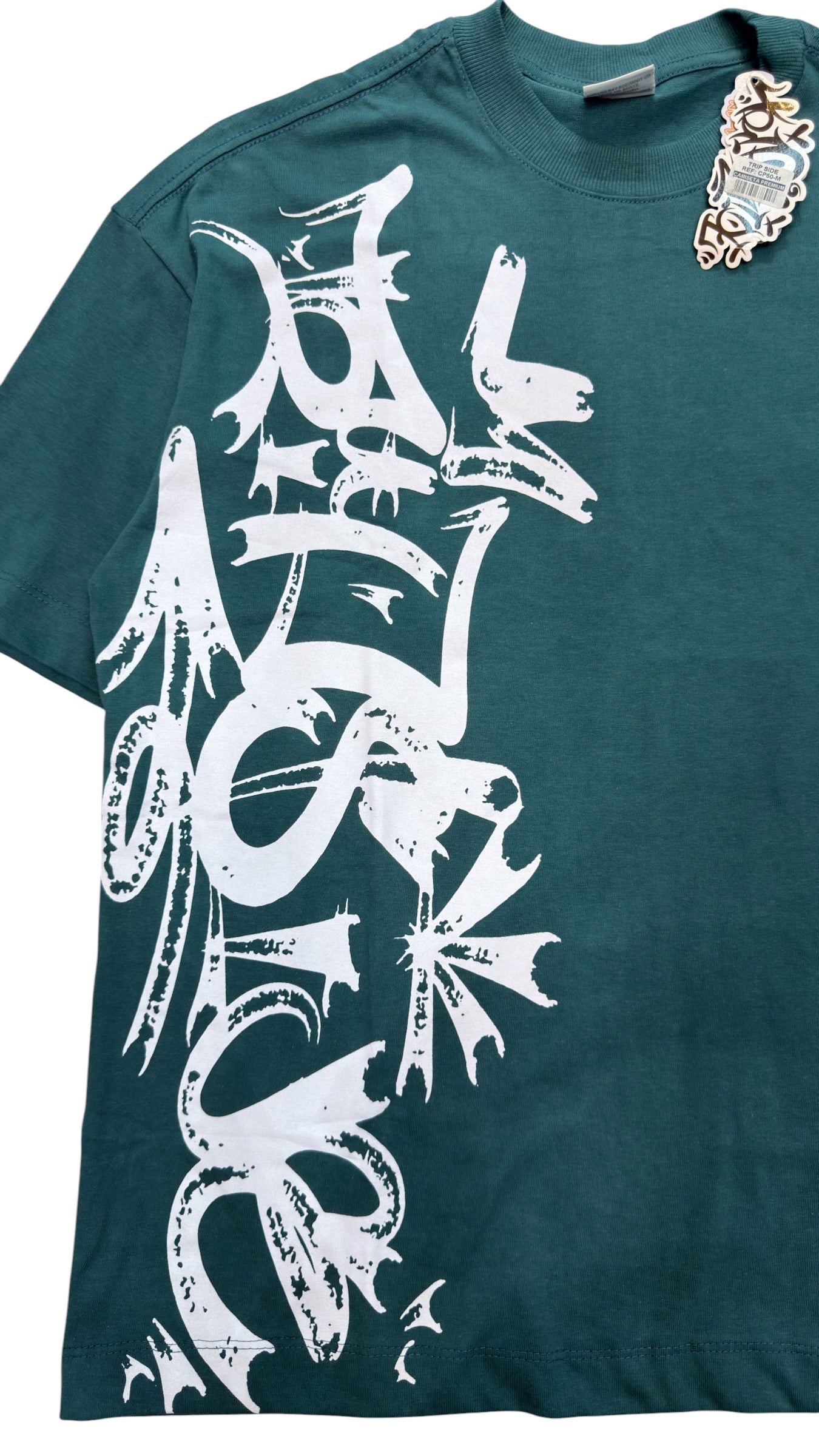 Camiseta Tripside Grafite Wave - verde