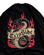 Camiseta Trip Side Snake- preta