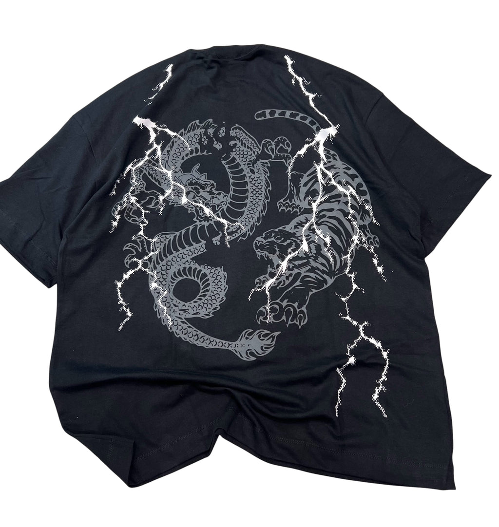 Camiseta Oriental - Preta e Branco
