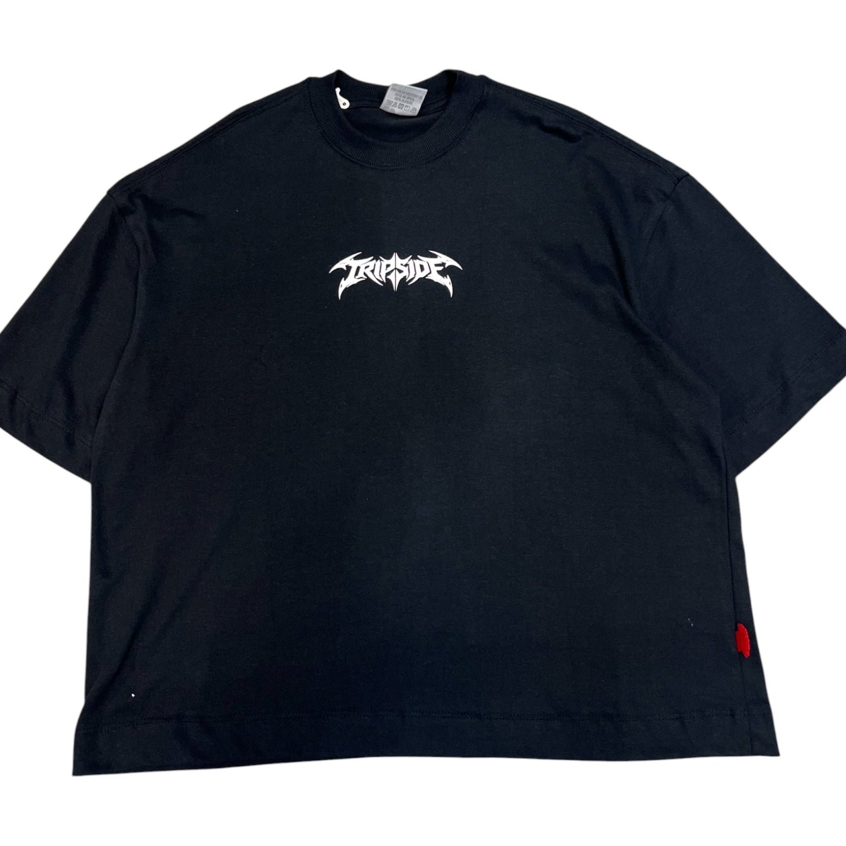 Camiseta Over Box Trip Side "Cruz Na Corrente - Preta