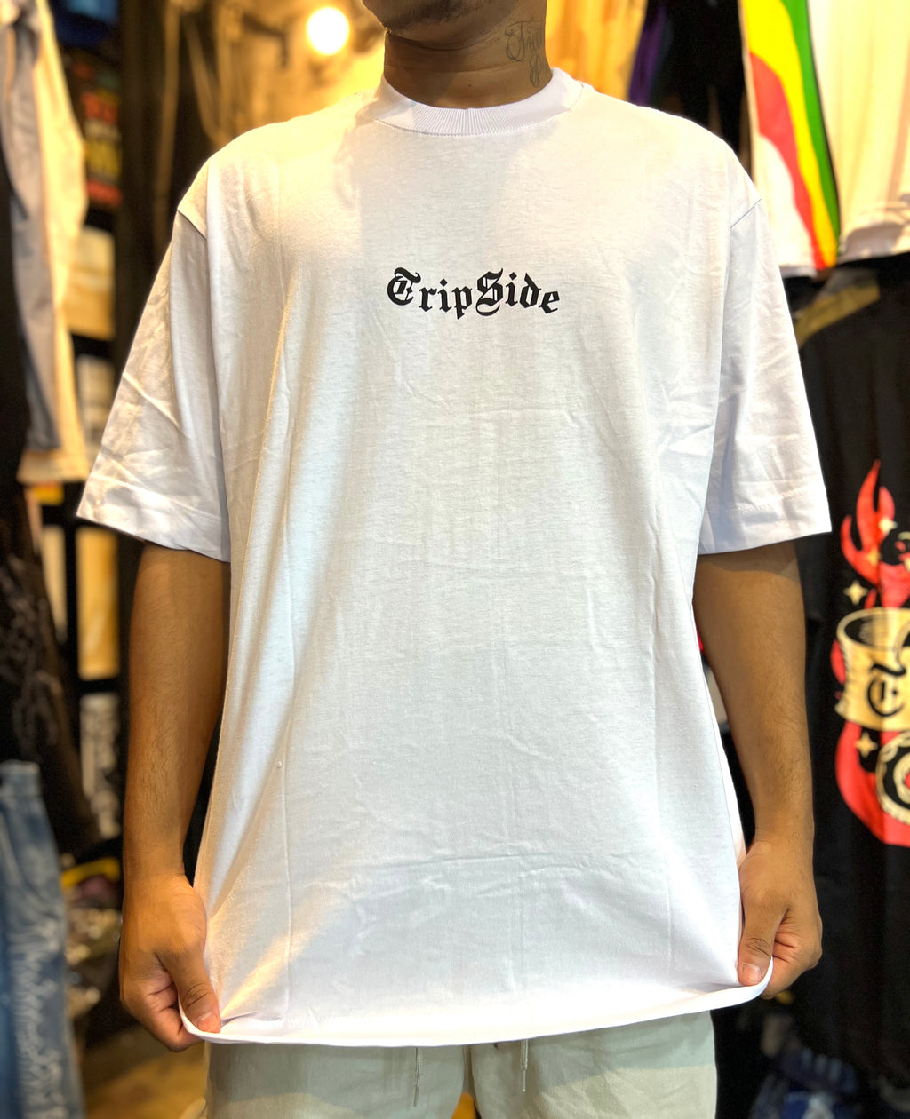 Camiseta Trip Side Snake- Branca
