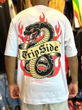 Camiseta Trip Side Snake- Branca