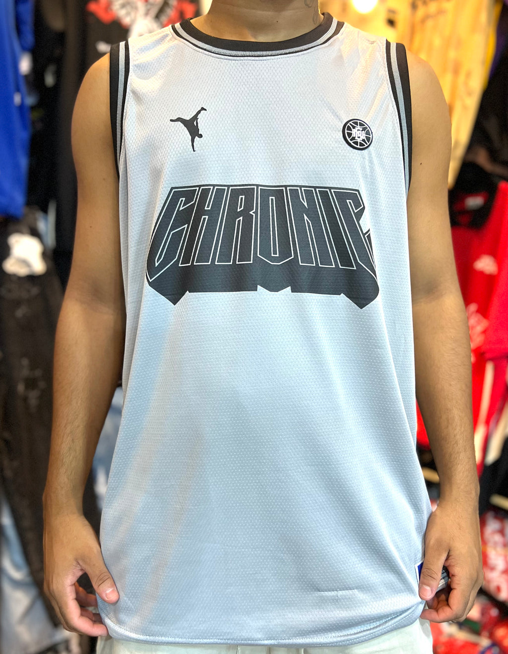 Regata Chronic Basquete Jersey - Cinza