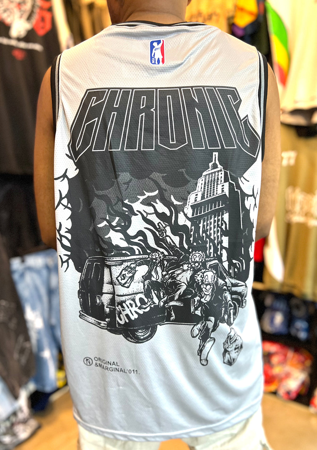 Regata Chronic Basquete Jersey - Cinza