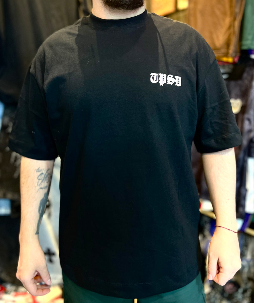 Camiseta Over Malhão Trip Side “Cross” - Preta