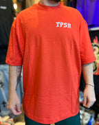 Camiseta Over Malhão TripSide “Gangsta”- vermelho/ laranja
