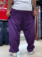 Calça Baggy Moletom Trip Side Cruz “Old”- Roxa