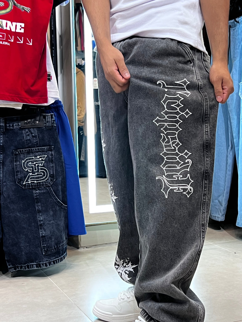 Calça Jeans Baggy Tripside ´´Dagger´´- Estonada