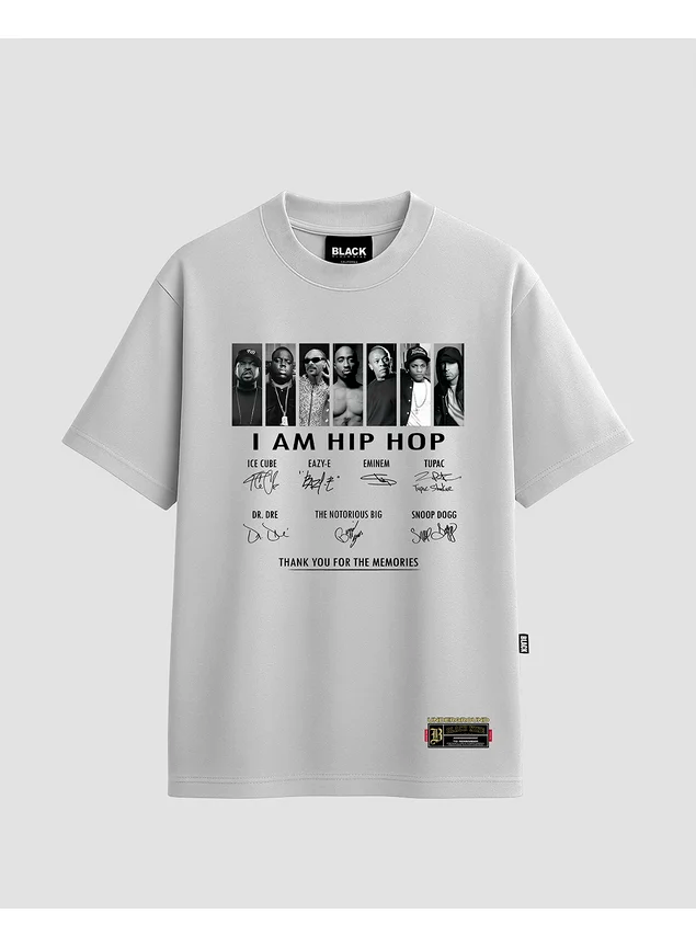 Camiseta StreetWear Hip Hop Memories Rappers - Branca