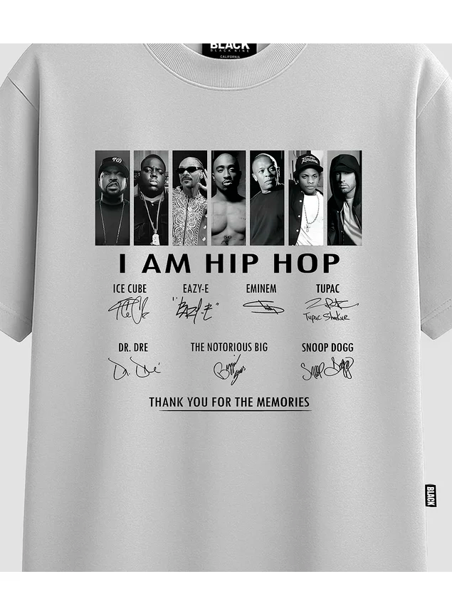 Camiseta StreetWear Hip Hop Memories Rappers - Branca