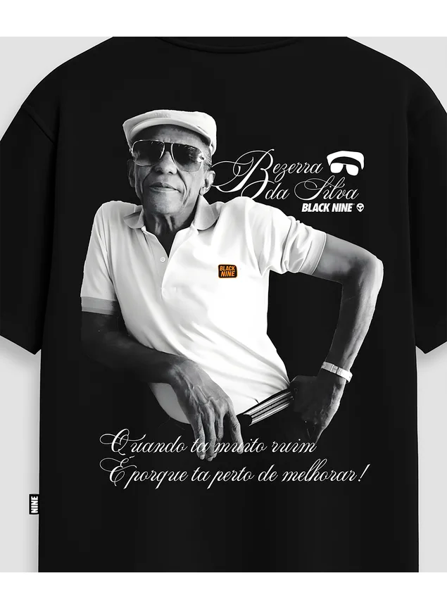 Camiseta Oficial Bezerra da Silva StreetWear - Preta