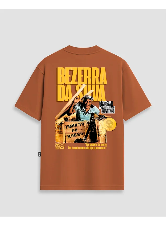 Camiseta Oficial Bezerra da Silva Produto do Morro - Ferrugem