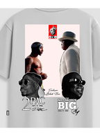 Camiseta Premium StreetWear Tupac & Biggie Notorious - Branca