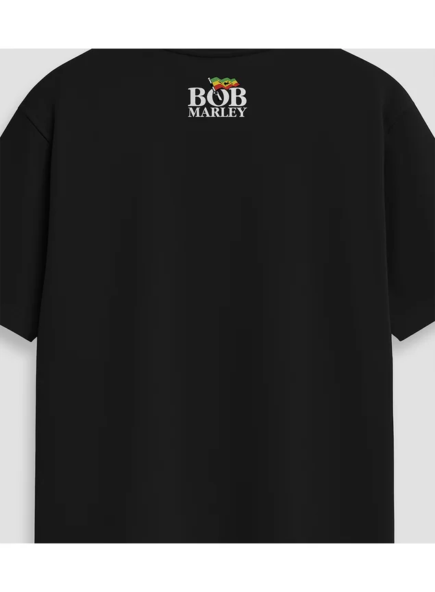 Camiseta Bob Marley Double Jamaica StreetWear - Preta
