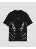 Camiseta Bob Marley Double Jamaica StreetWear - Preta