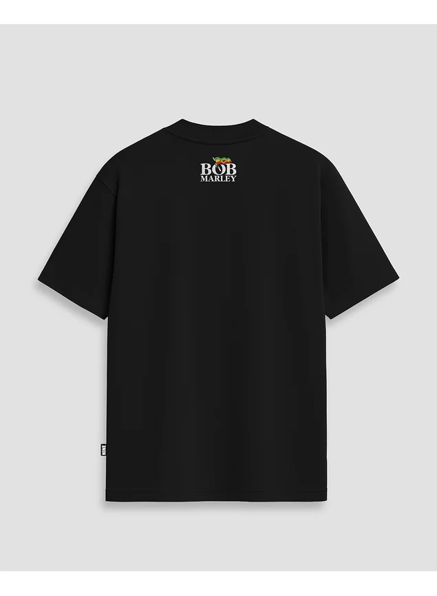 Camiseta Bob Marley Double Jamaica StreetWear - Preta