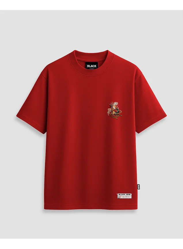 Camiseta Edição Limitada Black Nine São Jorge - Vermelha