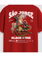 Camiseta Edição Limitada Black Nine São Jorge - Vermelha