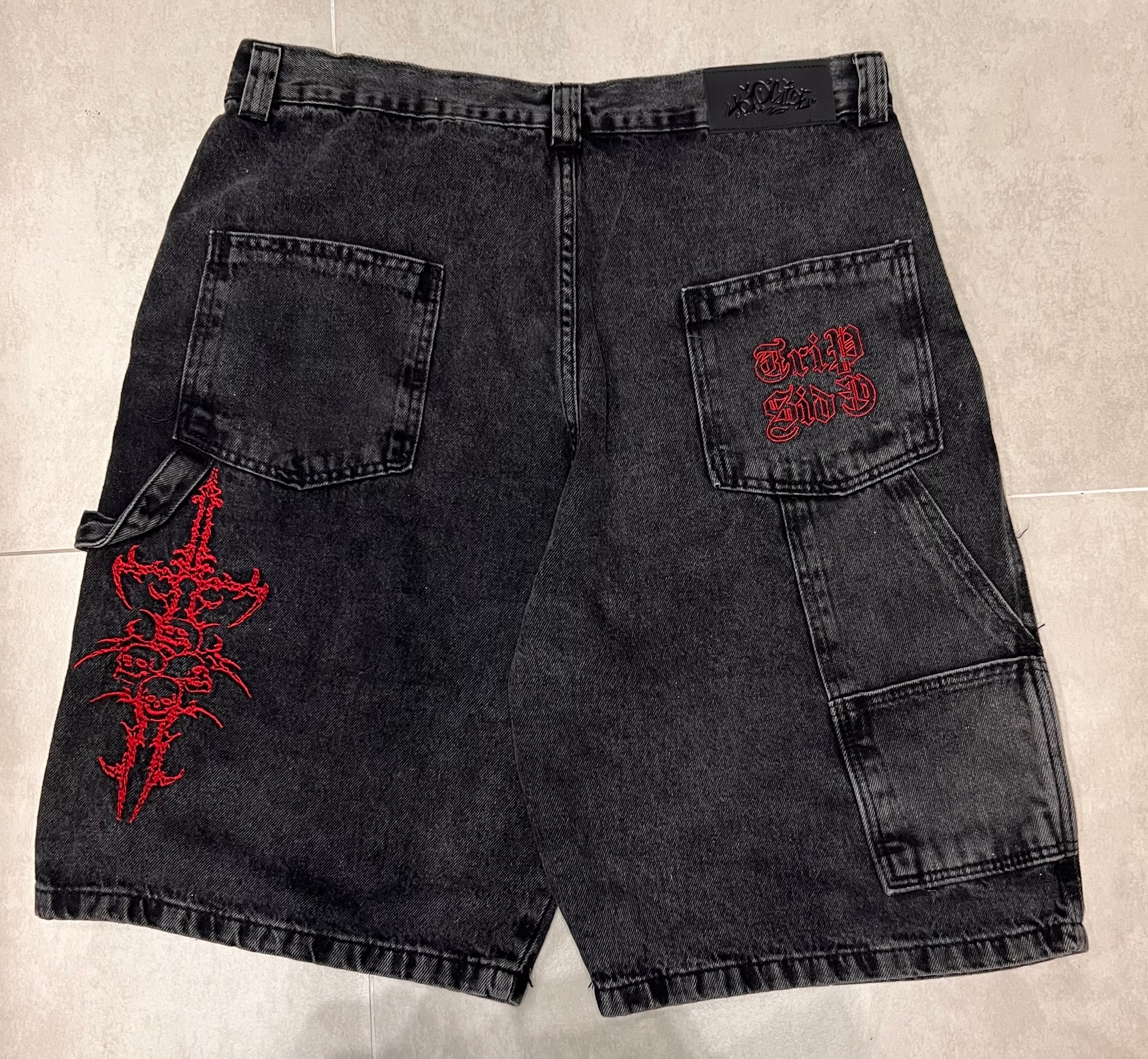 Bermuda Jorts Baggy Carpenter Tripside Skull- Estonada