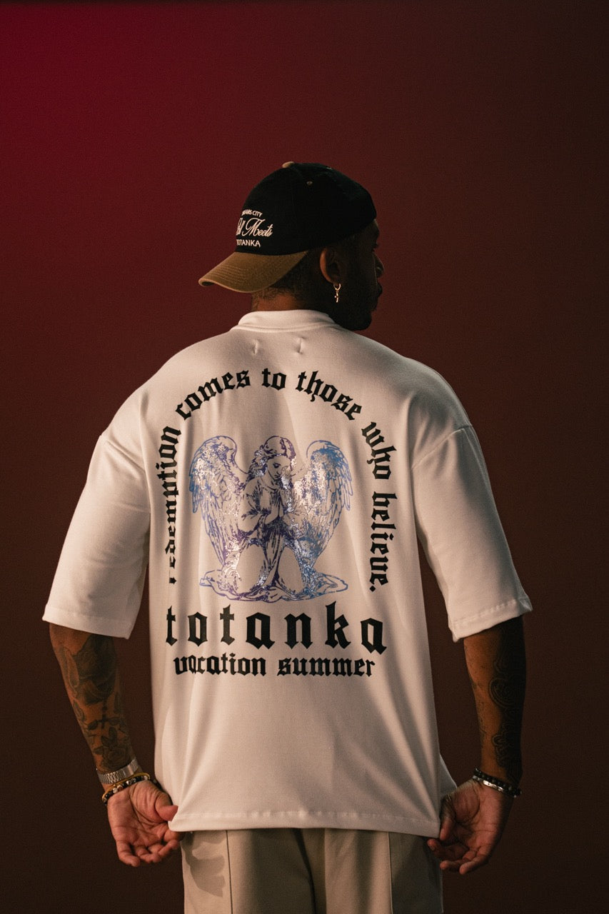 Camiseta Totanka Oversized Malhão 5 Redemption- Offwhite