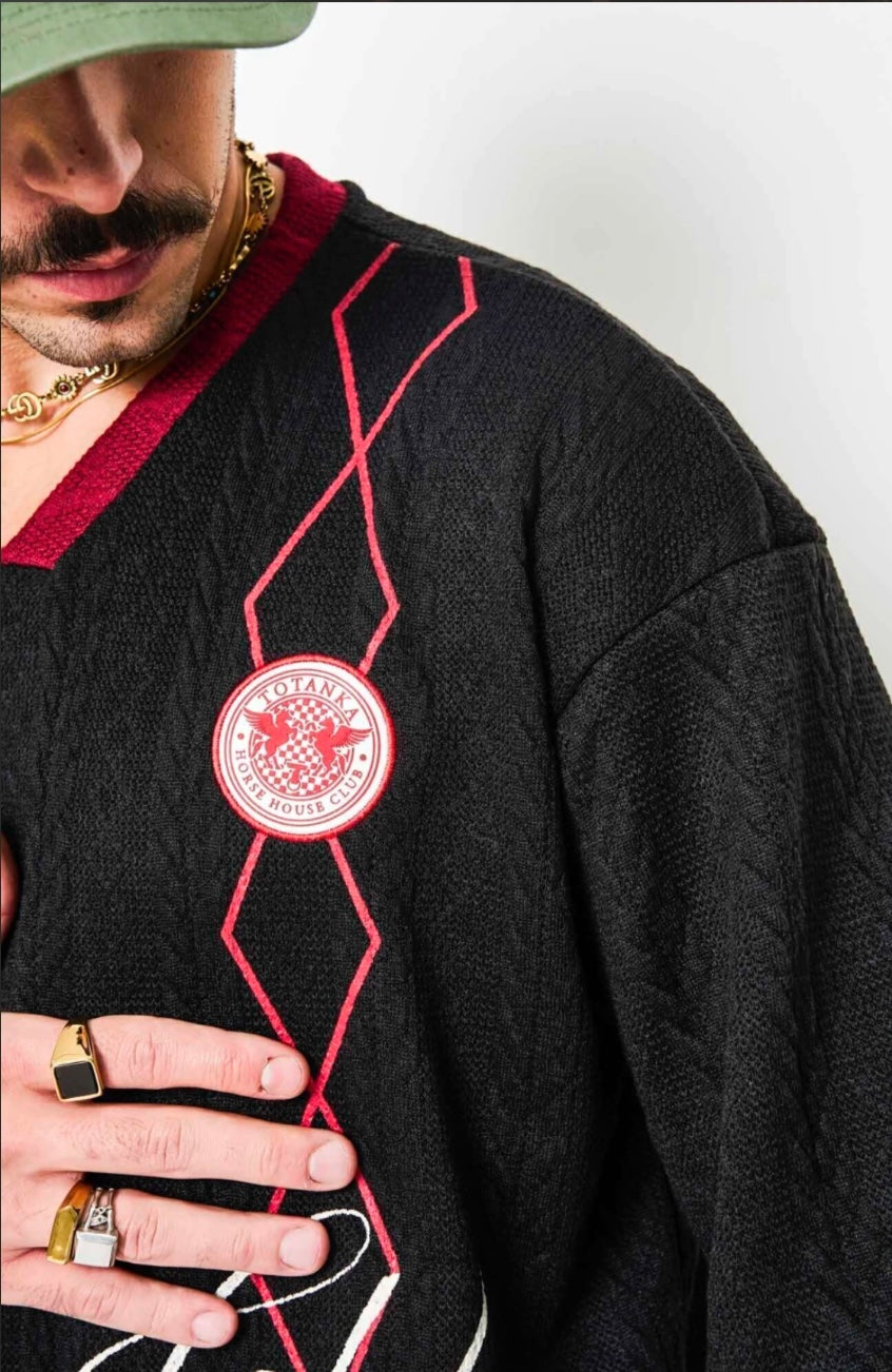 Camiseta Oversized 6 Haras- Preto