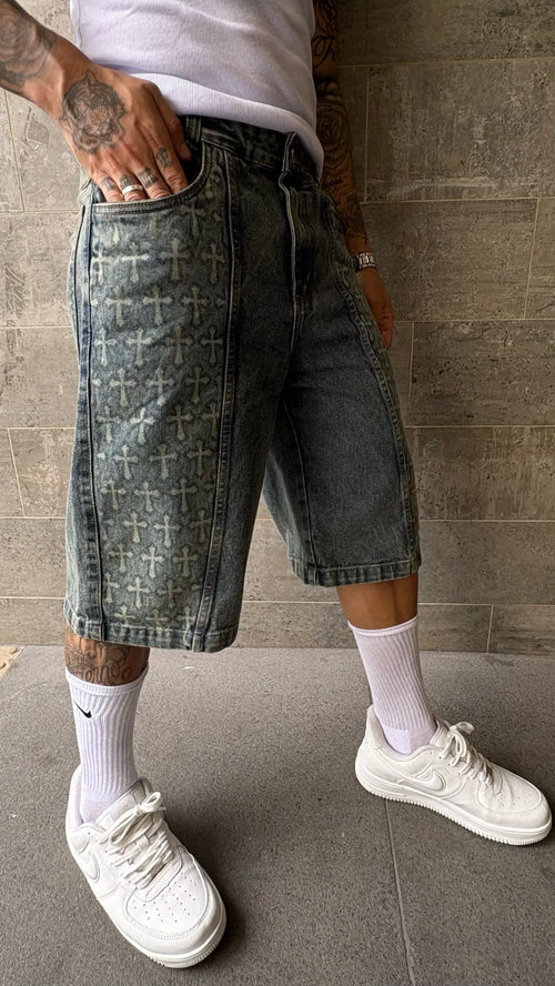 Bermuda Jeans Baggy “Cruz Laser” Vintage