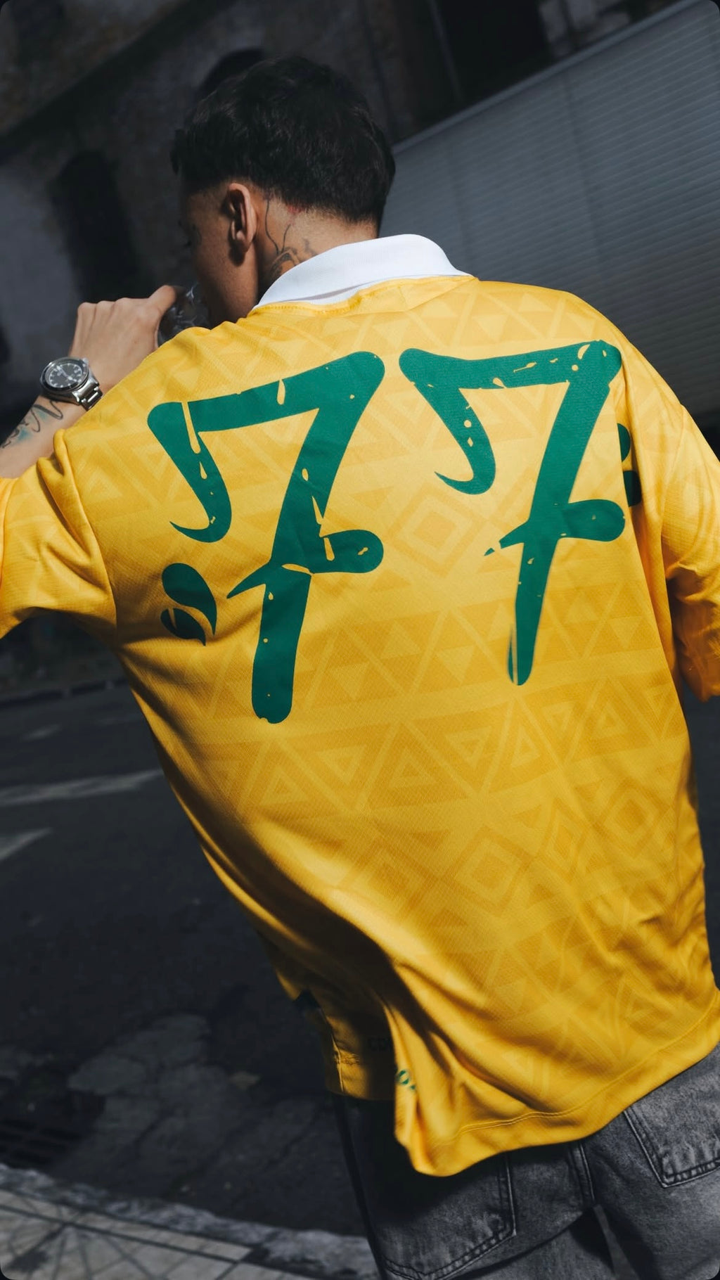 Camiseta Trip Side Polo Dry Fit World Cup “BRASIL”- Amarela
