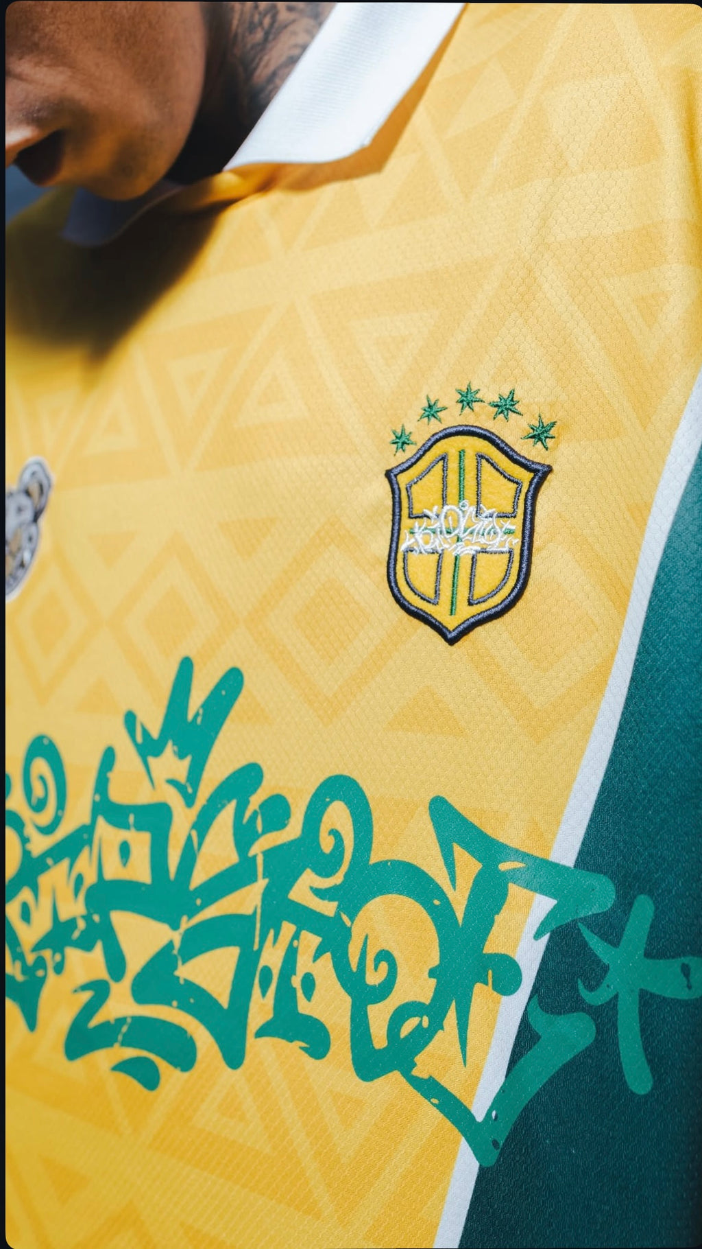 Camiseta Trip Side Polo Dry Fit World Cup “BRASIL”- Amarela
