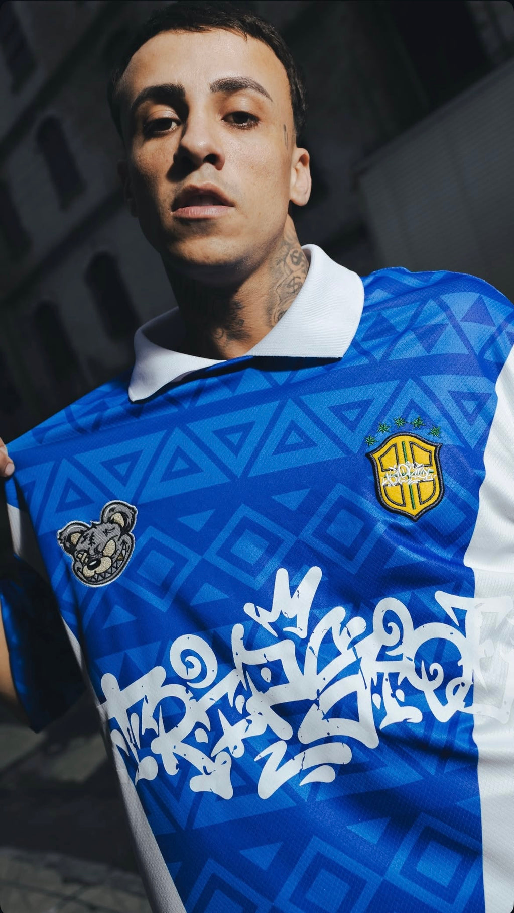 Camiseta Trip Side Polo Dry Fit World Cup “BRASIL”- Azul