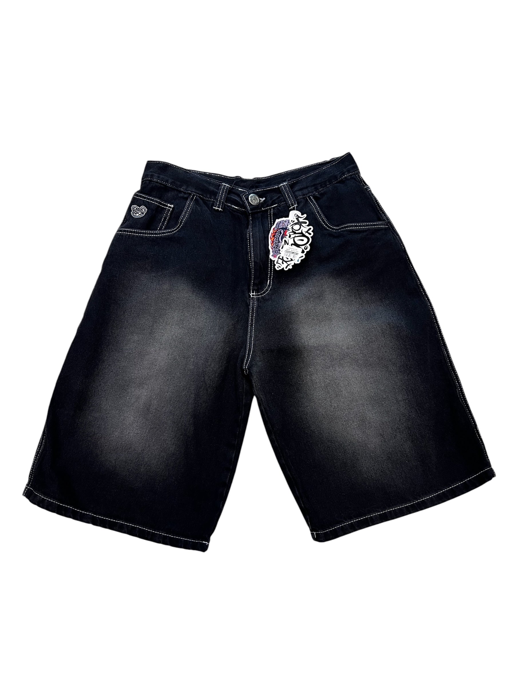 Bermuda Jorts Baggy TRIPSIDE Contraste Used Black