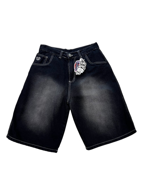 Bermuda Jorts Baggy TRIPSIDE Contraste Used Black