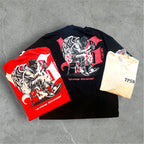 Camiseta Over Malhão TripSide “Gangsta”- vermelho/ laranja