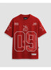 Camiseta Black Nike StreetWear Number 09 - Vermelha